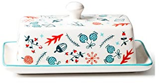 Portaburro Piatto for burro con coperchio for controsoffitto Contenitore for burro con coperchio Piatto rettangolare for burro di grande capacità Perfetto for la cucina del ristorante Contenitore per