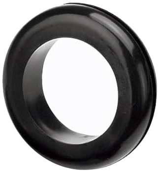UKCABLE-TIES 50x Open Rubber Cable Grommet - Open Size 20mm - Black