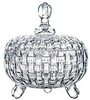 OUSIKA Sucrier Sucrier avec Couvercle Anti-poussière Verre Cristal Sucrier Café Cube Sucrier Ménage Bonbons Fruits Secs Pot Transparent Candy Jar Bocaux