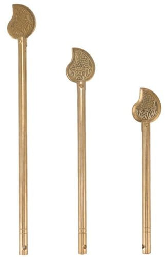 3 Piezas Pasador De Bloqueo De Perno De Hoja Chino, Pestillos De Llave De Latón, Cerrojo De Brazo De Bloqueo para Puerta De Gabinete De Estilo Asiático, Herrajes para Muebles