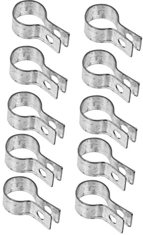 CATIEBYE 10pcs Pipe Clamp for Stainless Steel Tension Band Chain Link Tension Band Industrial for Fence Post Brace