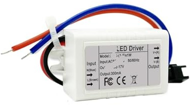 Alimentatore LED 1W 3W 5W Lampada LED perlina downlight plafoniera faretto corrente costante alimentatore trasformatore di illuminazione(Plastic Case,2-10V 450mA)