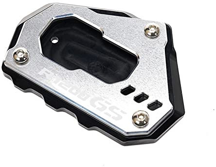 YYTEMD Lange Haltbarkeit Motorrad Seitenständer Ständer Seitenständer Vergrößern Verlängerungspolster Für B&MW R 1200 GS LC R1200GS ADV R1250GS Adventure HP(Silber,1)