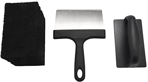 Asyduey Versatilidad Kit de Limpieza de Planchas Juego de Herramientas de Limpieza de Planchas para Superficies Calientes o FríAs Cepillos de Limpieza de Raspadores