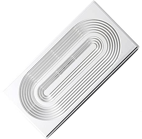 UQACHG Ventilation Fans 30×60Cm Powerful Ventilation Fan Integrated Ceiling Rectangular Exhaust Fan High-Power Kitchen And Bathroom Ventilation Fan, White, 60W Exhau