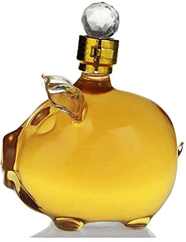 Générique Carafe à Whisky en Cristal Soufflé à La Main, Design en Forme De Cochon, Capacité De 1000 ML, Convient Aux Scènes De Cadeaux