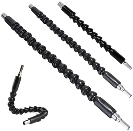 Extensión de broca flexible, Soporte de punta hexagonal suave for destornillador eléctrico, adaptador de serpiente, conexión magnética, 1 unidad(Flexible Shaft a)
