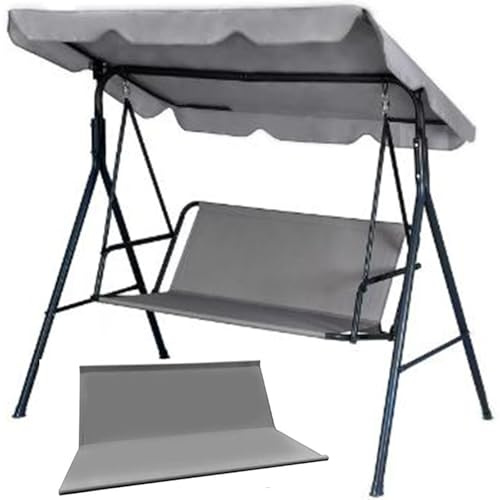 Funda de cojín para Asiento de Columpio, 2/3 Plazas Funda Columpio Jardin Exterior, Protección Solar, Funda para Silla Colgante de Patio para Jardín, Balcón(62*20*20in/158*52*52cm)