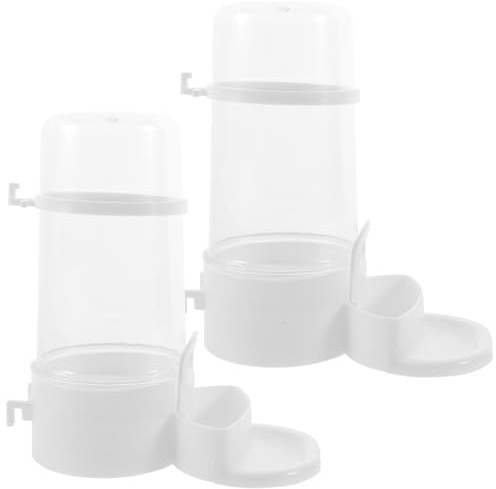 Toyvian 2 pezzi Distributore Automatico Pet Feeder per Piccoli Animali con Ciotola Acqua Self-dispensing per Criceti Conigli Uccelli Capacità Sufficiente per Giorni Colore Colore Casuale