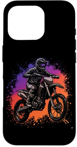 Motocross Pilote Moto Cross Enduro Conduite Offroad Coque pour iPhone 16 Pro