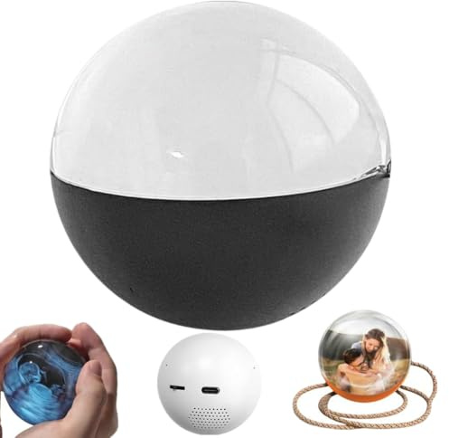 3D Ultrasound Crystal Ball, 2.7in Video Crystal Balls, Memory Sphere, Personalized Ultrasound Memory Orb Ball with Electronic Display Sound for Couples, Pets, Memories