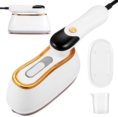 OUNONA Plancha de Vapor Portátil para Ropa con Mango Giratorio Ligera y Multi-modo para Viaje y Uso Doméstico sin Goteo ni Acumulación de para Prendas Delicadas