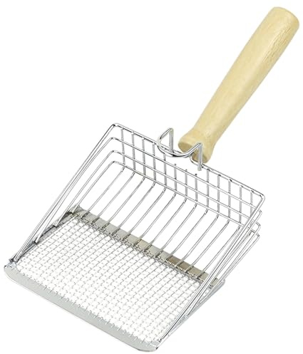 LLINthy Cucharas de limpieza para gatos, coladores de arena, pala de inodoro, pala de tamizado eficiente para mascotas