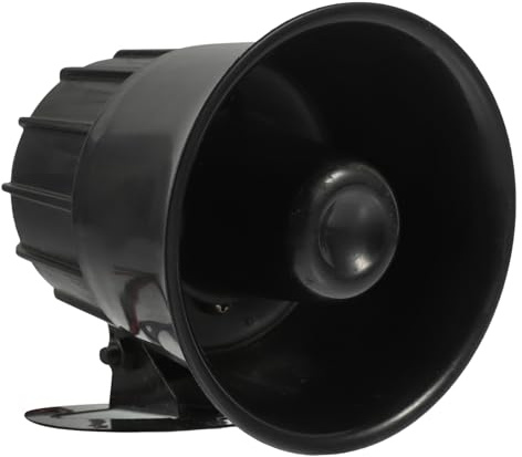 Alipis Sirène Monophonique 12 V pour Voiture Haut-Parleur Pa Rond Alarme de Sirène Résistante aux Éclaboussures Accessoire Automobile pour Sécurité Véhicule et Systèmes de