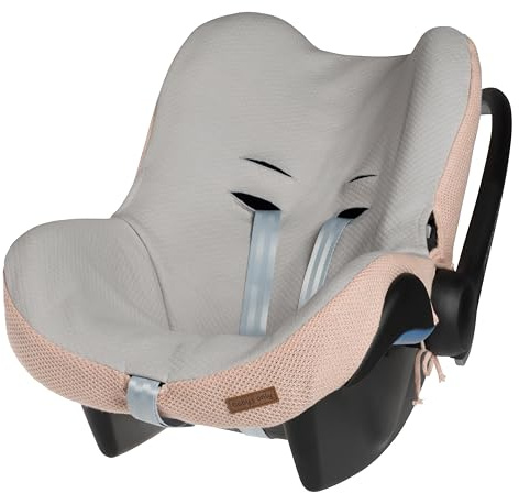 Baby's Only - Bezug Babyschale Classic - Gruppe 0+ - Geeignet für Maxi-Cosi - Babyschalenbezug aus Baumwolle - Schonbezug für Autositz - Für 3-Punkt-Gurte - Für Mädchen - Blush | Bezug für Babyschale - Geeignet für Maxi-Cosi - Atmungsaktiv - Für Kindersitze mit 3-Punkt-Gurt - Gruppe 0