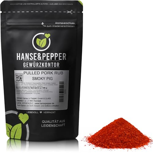 1kg Pulled Pork Rub Beef Rub Gourmet Gewürzmischung im wiederverschließbarem Aroma-Beutel - Plus Serie
