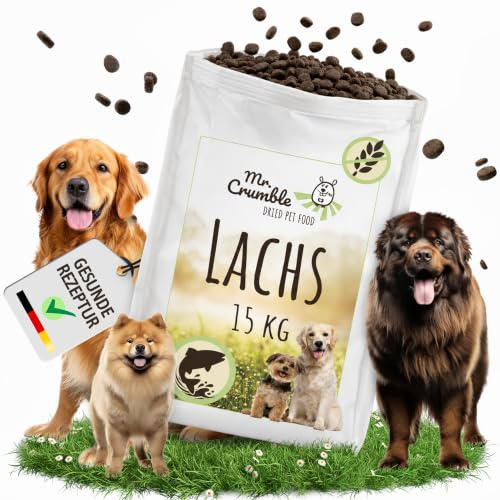 Mr. Crumble Hundetfutter trocken Lachs getreidefrei Adult Alleinfutter 15 kg