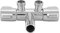 Cobre Válvula de Ángulo con Doble Interruptor Para Inodoro Bidé Y Ducha, Grifo Accesorios de Baño Salida G1/2, Válvula de control de Flujo Para Sanitario