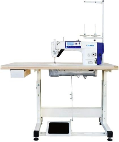 JUKI DDL-8000A Direkttantrieb Lockstitch USB Voice Fadenschneider Tischnähmaschine, Aluminium, Weiß