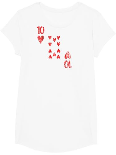 Herz Zehn Kostüm Karneval 10 Jahre Verkleidung Valentinstag T-Shirt