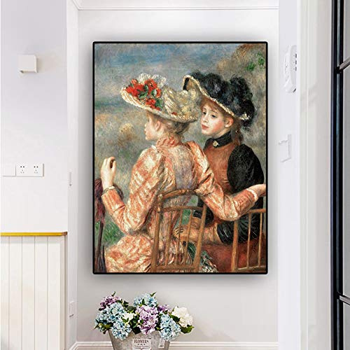 Pierre auguste renoir Oljemålning på duk Reproduktion affischer och tryck Skandinavisk konst Väggbild för vardagsrum 60x90cm Ramlös