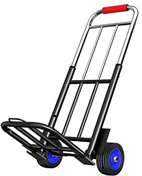 Gepäckwagen, Handkarren, Servicewagen, Einkaufswagen, Plattformwagen, Klappwagen mit Rädern, maximale Belastung 150 kg