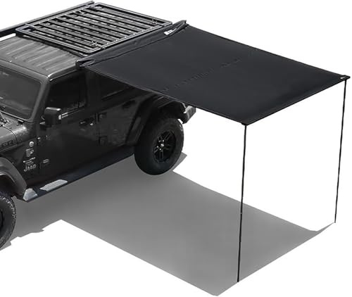 GZYHDC Auto Markise Camping Einziehbare Auto-Seitenmarkise für den Außenbereich, Ausziehbare Ripstop-Fahrzeugmarkise für Überlandcamping, PU5000 mm, Wetterfest, für SUV/LKW/Van (Size : 160x250cm/5.2X