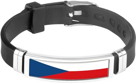 Taffstyle Silikon Armband National Flagge Fanartikel Fussball EM WM verstellbar