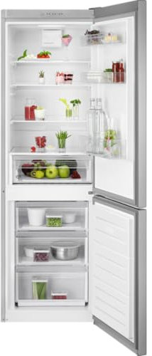 AEG ORC5S331EX 5000 ColdSense Freistehende Kühl-Gefrierkombination - 339L, 1860mm, LowFrost, LED-Beleuchtung, Inverter Kompressor, FrostMatic, Automatisches Abtauen, Edelstahl