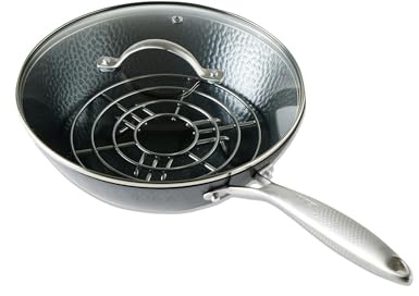 Milk Street - Wok pequeño de acero al carbono martillado de 3 piezas de 10.5 pulgadas