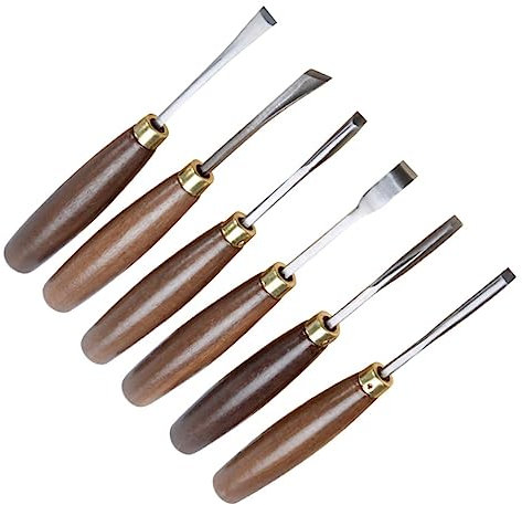 ARTIBETTER 10 Stück Walnuss-griff-schnitzset Holzschnitzwerkzeug-set Für Schreiner Hochschlagfeste Manganstahlklingen Für Holz