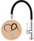 Baollansa Robinet cuisine flexible, kitchen faucet acier inoxydable, Mitigeur douchette Cuisine pivotant à 360°, robinet d'évier haute pression (chromé)