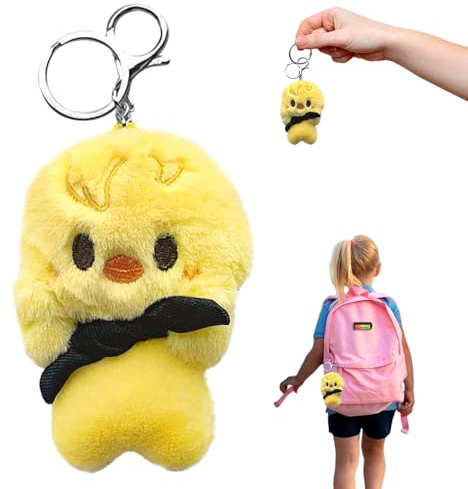ADDLIVE Stray-Kids Portachiavi, 10 cm Stray Kids Portachiavi in Peluche Magnet, Zaino a Cartoni Animati Portachiavi con Ciondolo per Telefono per Appassionati (Bbokari)