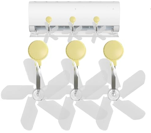Aire acondicionado portátil – deflectores de viento de aire acondicionado | líneas direccionales ajustables 360 grados | Split Unit Baffle Shield | 3 x Anti Direct Blowing Cup Guide AC – Ventilador