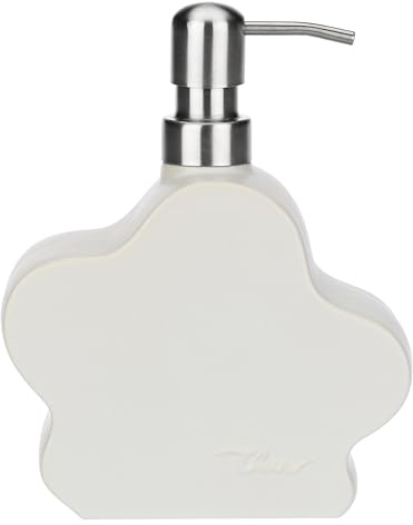 THUN - Dosa Sapone fiore - stoneware - Collezione Accessori Bagno - 15 x 5,5 x 23 cm h