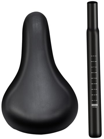 Lawnrden Kids Bike Saddle, Waterproof Child Bike Seat with Seat Post for Balance Biking Riding Cycling, | for Kids