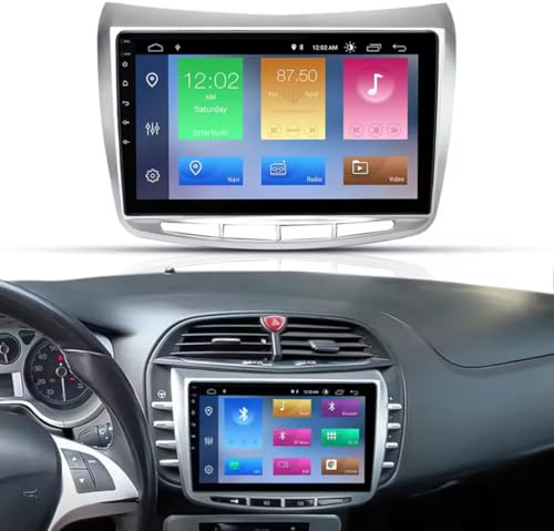 Lancia Delta [2008–2014] Autoradio CarPlay, Android Auto, 9 Zoll Touch GPS, Bluetooth, DSP, WLAN, USB, Rückfahrkamera, Playstore OCTACORE 4GB RAM 32GB ROM