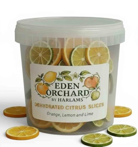 Dried Mixed Fruit Slices, Premium Dehydrated Citrus, Orange, Lemon and Lime, 120g, Approximately 50 Servings for Cocktails, Tea, Baking, Decorative Crafts