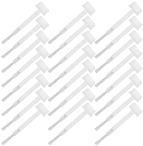 Piezas de Repuesto para Pinceles de Esmalte de Uñas M09 150 Piezas | Plástico Blanco, Limpieza Fácil y Cobertura Uniforme, Compatibilidad con Frascos, Uso Salón y Portátil