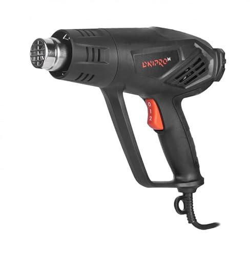 Dnipro‑M Pistola de Aire Caliente 2000W, 50–600 °C, 2 Flujos de Aire, Control Digital, Modo Enfriamiento y 4 Boquillas Profesionales – GH‑201N