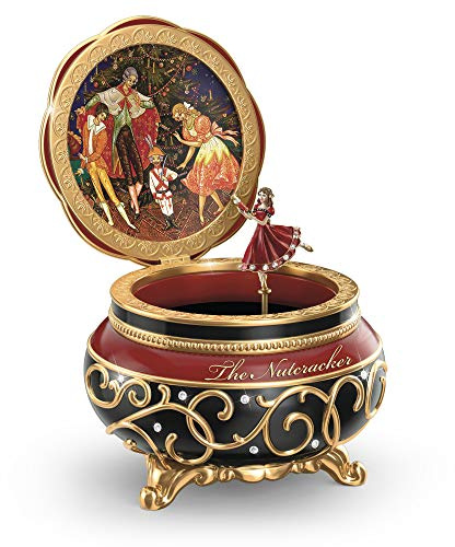 The Bradford Exchange 'Clara And The Nutcracker' Heirloom Porcelain® Music Box – Porcelain® Music Box Opens To Reveal A Twirling Figure Of Clara. Exclusive To