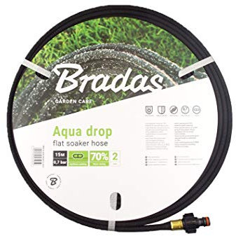 Bradas Neuf. Tuyau poreux Plat (15 m) - Ligne d'égouttement/Tuyau de Fuite