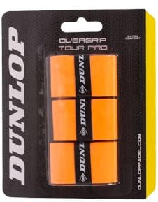 Dunlop Padel Tour Pro Overgrip für Padelschläger, 3er-Pack, Orange