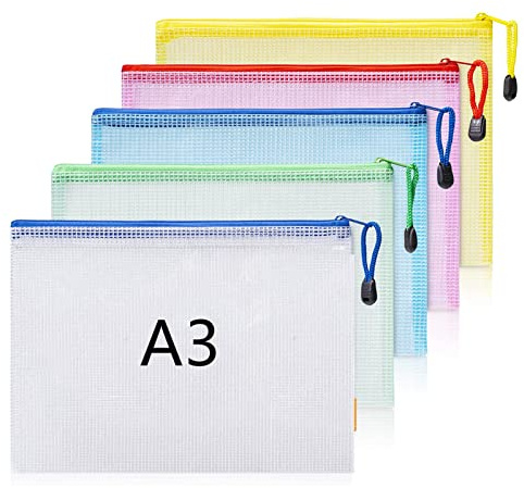 4-pack expanderande dokumentmappar dragspelsdokumenthållare för dokument, bokstav A4-papper placstisk mapp 5 fickor snapstängning dokumentorganiseringsset med fil mapp etiketter för skola kontor hem