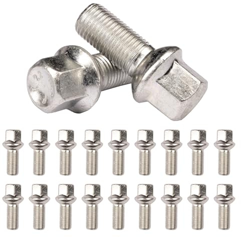 Kit 20 Bulloni Ruota Compatibili Con MERCEDES CLASSE A B C V CLA SLK CLC VITO Fissaggio Ruote Gomme Cerchi In Acciaio e In Lega in Ferro Farad MADE IN ITALY