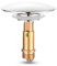 Pop Up Click Clack Sprung Plug Stopper,Bathroom Basin Sink Drain Plug Stopper,Waste Push Button Brass Slotted Plug for Washbasin Bathroom