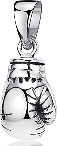 Herren Kettenanhänger Boxhandschuh - aus 925 Sterling-Silber antik KA-45 | Anhänger ohne Kette für Männer von MATERIA by Matthias Wagner