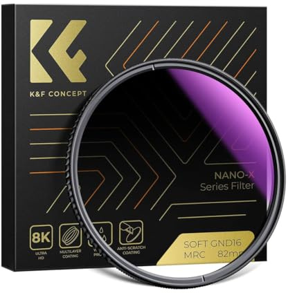 K&F Concept Nona-X HD Soft GND16 ND16 Lens Filter Gradient ND 49/52/55/58/62/67/72/77/82mm Gradient Neutral Density Camera Lens