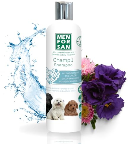 MENFORSAN Shampoo intensificatore di colore per cani 300ml, esalta il colore naturale del mantello, dona lucentezza, prodotto vegano