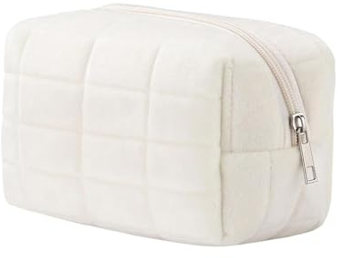 HABUAETY Makeup Cosmetic Bag Small Checkered Pouch Make Up Purse Bag Y2k Accessories